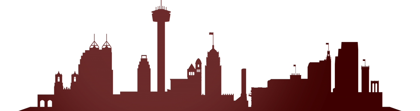 vector image of the 圣安东尼奥 skyline